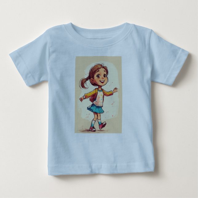 Baby T-Shirt Design: A Girl's Delight (Front)