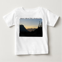 Baby T-Shirt Glacier National Park Sunrise