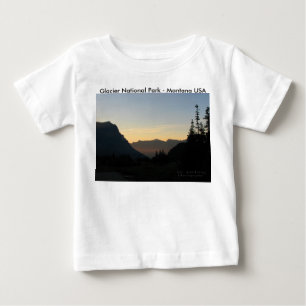 Baby T-Shirt Glacier National Park Sunrise