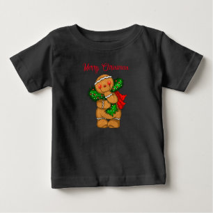 Baby T-Shirt Holiday Gingerbread Person