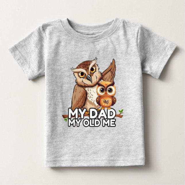 Baby T-Shirt : My Dad My Old Me (grey) (Front)