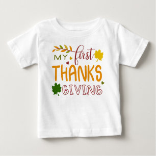 Baby t-shirt My First Thanksgiving