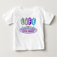 Baby t-shirt or one-piece.