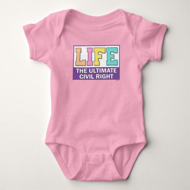 Baby t-shirt or one-piece. baby bodysuit (Front)