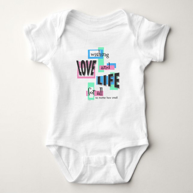 Baby t-shirt or one-piece. bodysuit (Front)