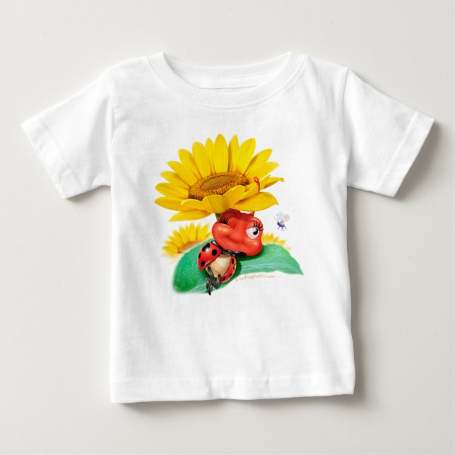 Baby T shirt Sleepy Ladybug / Sleepy Ladybird (Front)