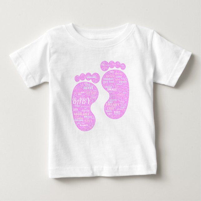 Baby T-shirt with a Word Cloud (Front)