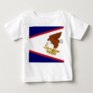 Baby T-Shirt with Flag of American Samoa