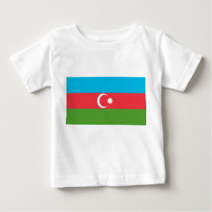 Baby T-Shirt with Flag of Azerbaijan