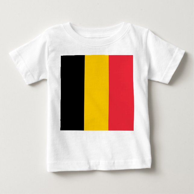 Baby T-Shirt with Flag of Belgium (Front)