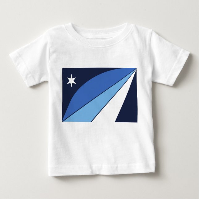 Baby T-Shirt with Flag of Columbia, SC (Front)