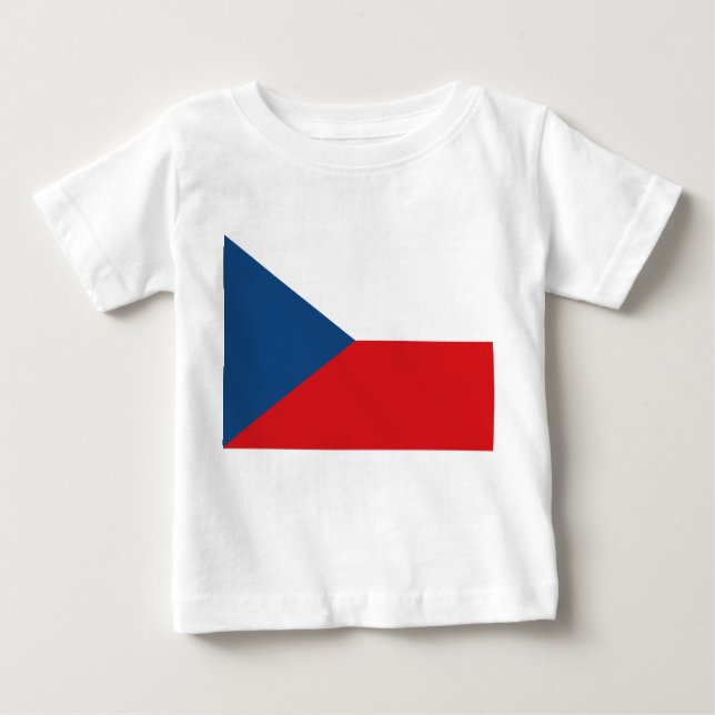 Baby T-Shirt with Flag of Czechia (Front)