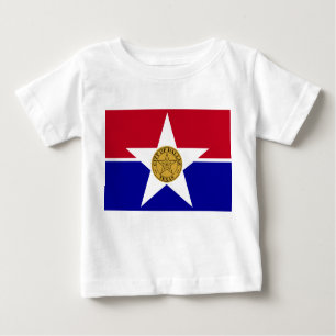 Baby T-Shirt with Flag of Dallas, U.S.A.