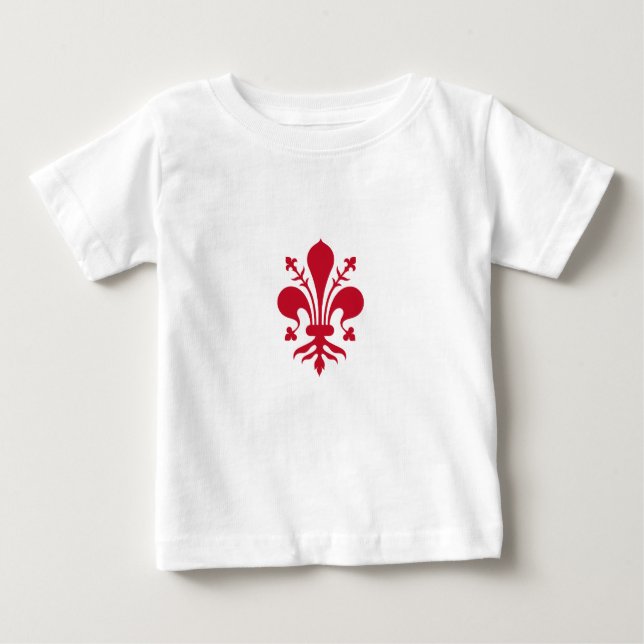 Baby T-Shirt with Flag of Florence (Front)