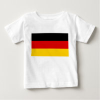 Baby T-Shirt with Flag of Germany