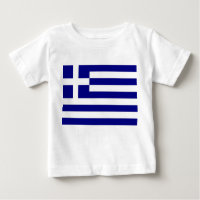 Baby T-Shirt with Flag of Greece