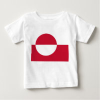 Baby T-Shirt with Flag of Greenland