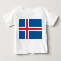Baby T-Shirt with Flag of Iceland