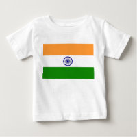 Baby T-Shirt with Flag of India