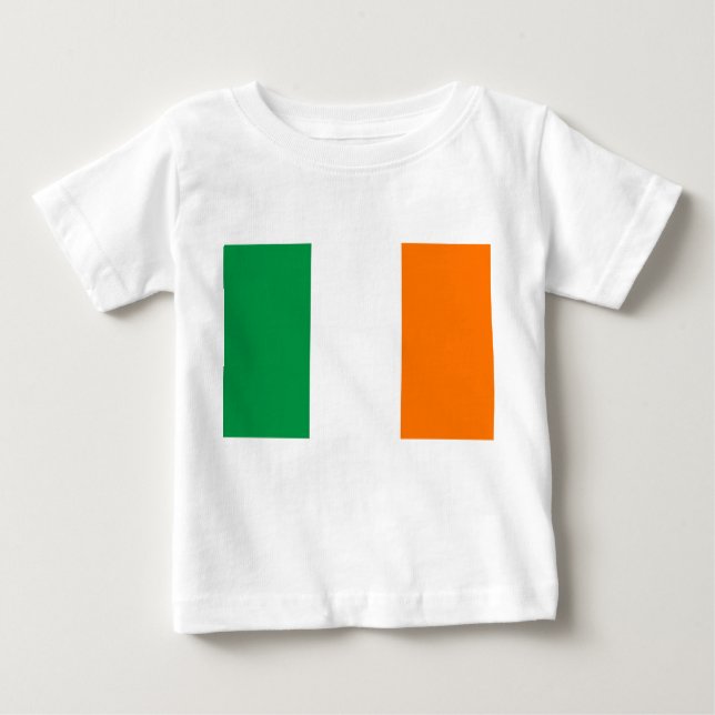 Baby T-Shirt with Flag of Ireland (Front)