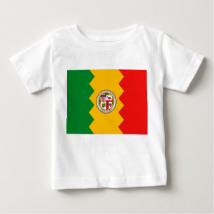 Baby T-Shirt with Flag of Los Angeles,U.S.A.