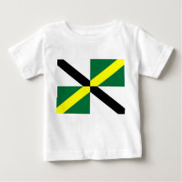 Baby T-Shirt with Flag of Monterey City, U.S.A.