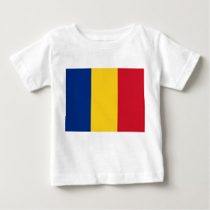 Baby T-Shirt with Flag of Romania