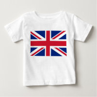 Baby T-Shirt with Flag of United Kingdom