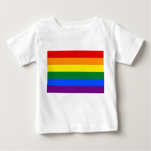Baby T-Shirt with Rainbow Flag