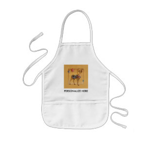 Baby t-shirts - Carousel Reindeer or Elk Kids Apron