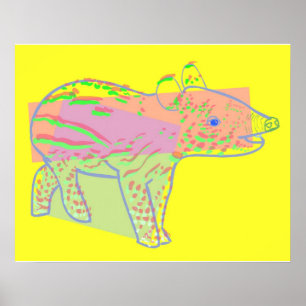 Baby Tapir Poster