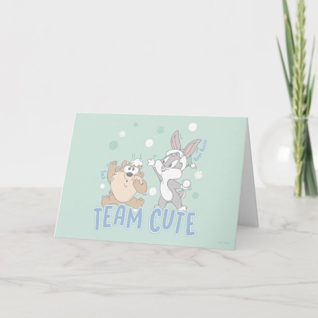 Baby TAZ™ & BUGS BUNNY™ Team Cute Card (Front)