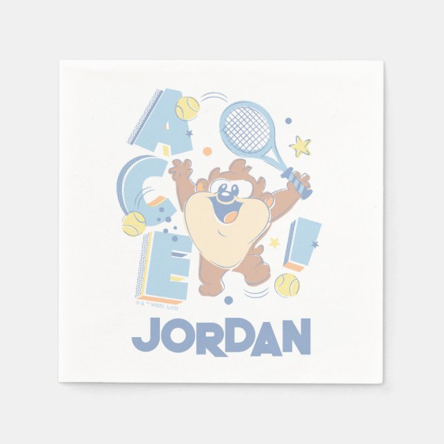 Baby TAZ™ Tennis Ace! Napkin (Front)
