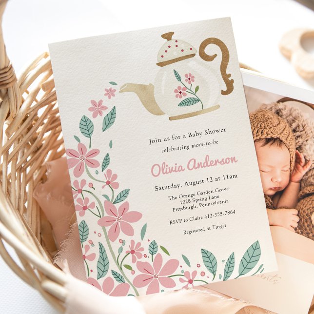 Baby Tea Party Shower  Invitation (Creator Uploaded)