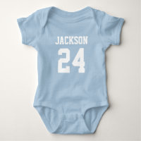 Baby Team Jersey Number and Monogram