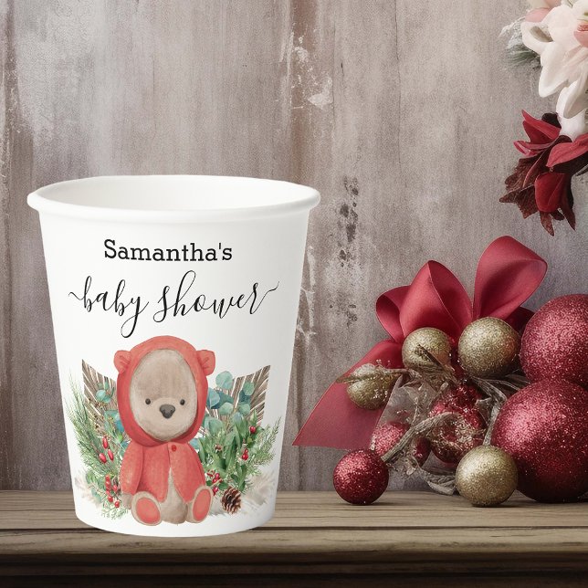 Baby Teddy Bear Christmas  Boho Bouquet    Paper Cups (Creator Uploaded)