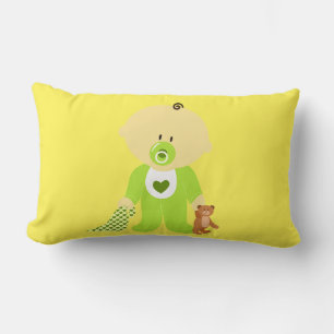 Baby,teddy,blanket Lumbar pillow. Lumbar Cushion