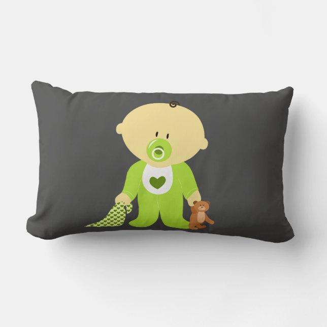 Baby,teddy,blanket Lumbar pillow. Lumbar Cushion (Front)