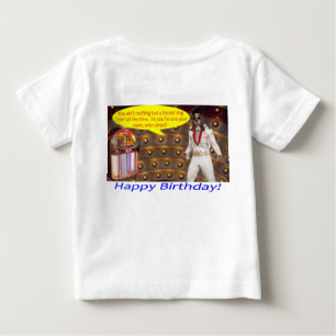 baby tee.  Happy Birthday.  elvis/hound dog T-Shirt