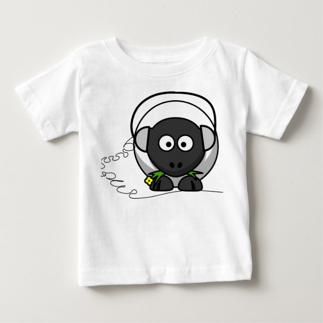Baby  Tee with Sheep Print (Front)