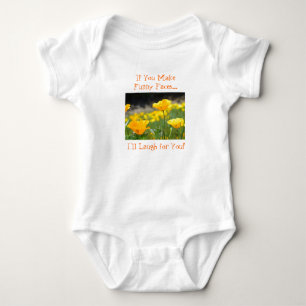 Baby Tees Creepers Onsies Poppy Flower Infants