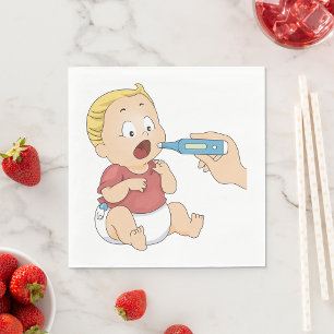 Baby Temperature Check Paediatrics Health  Napkin