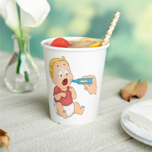 Baby Temperature Check Paediatrics Health  Paper Cups