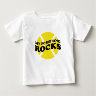 Baby tennis outfit with cute slogan saying baby T-Shirt
