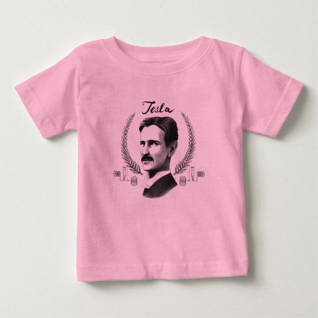 Baby Tesla Organic Baby T-Shirt (Front)