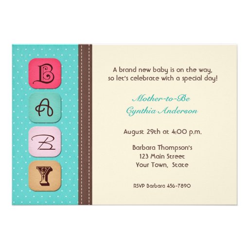 Baby Shower Invitation Sms 7