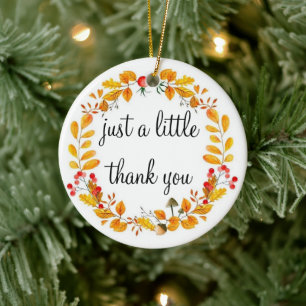 Baby Thank You Cards Ceramic Ornament