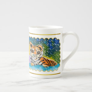Baby Tiger "Art by Kids" Bone China Mug