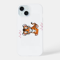 🐯Baby Tiger Art with Pink Butterflies -