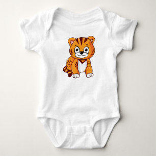Baby Tiger Cartoon-65660 Bodysuit